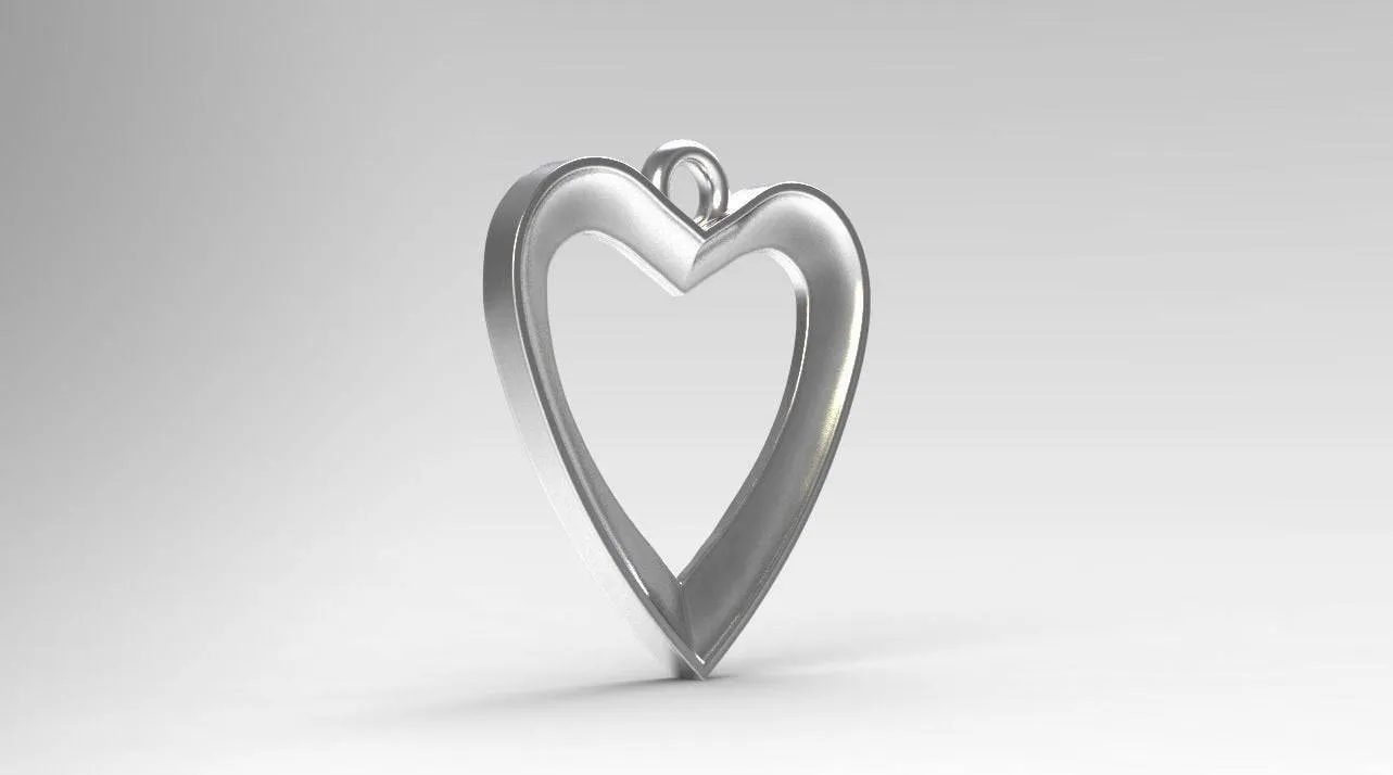 Abigail Heart Pendant *10k/14k/18k White, Yellow, Rose, Green Gold, Gold Plated & Silver* Love Friendship Women Girl Charm Necklace Gift