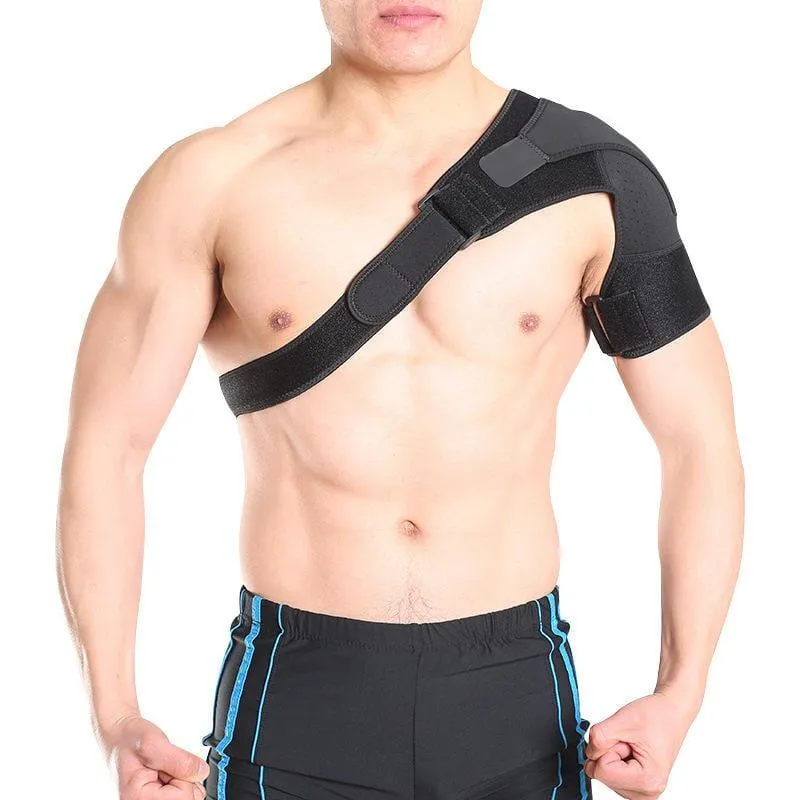 Adjustable Single Shoulder Support Belt Gym Sports Care UK