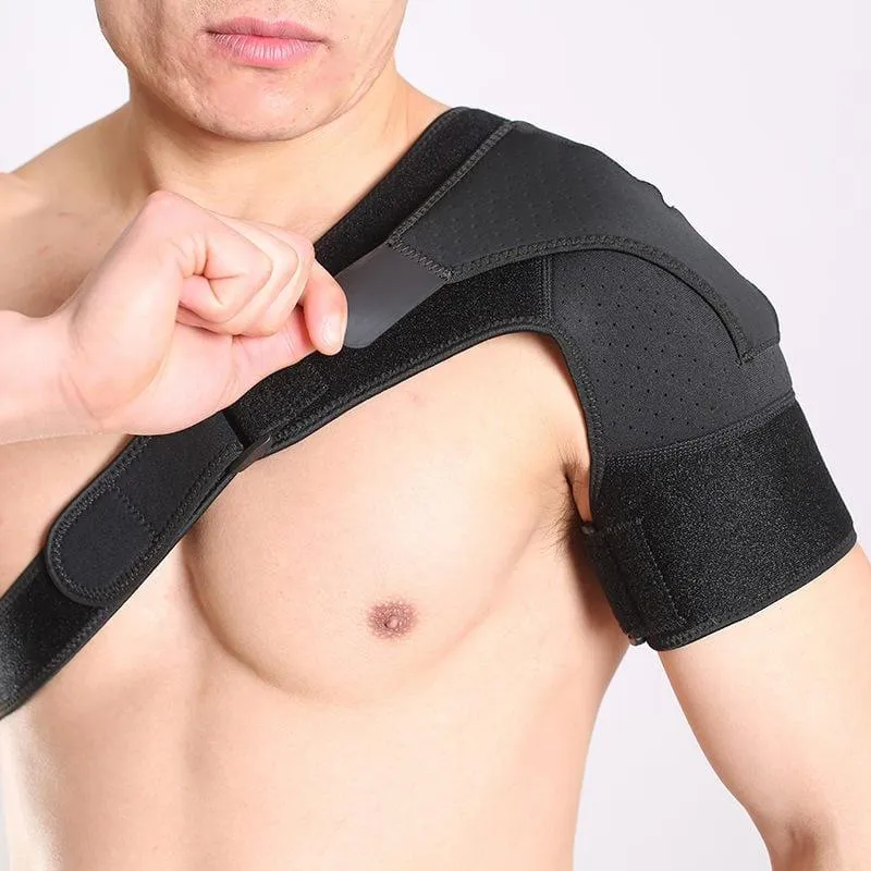 Adjustable Single Shoulder Support Belt Gym Sports Care UK