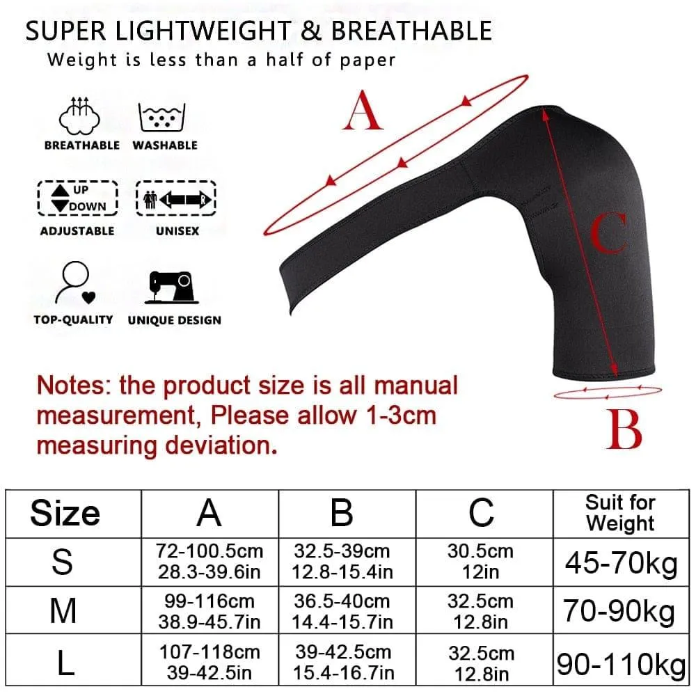 Adjustable Single Shoulder Support Belt Gym Sports Care UK