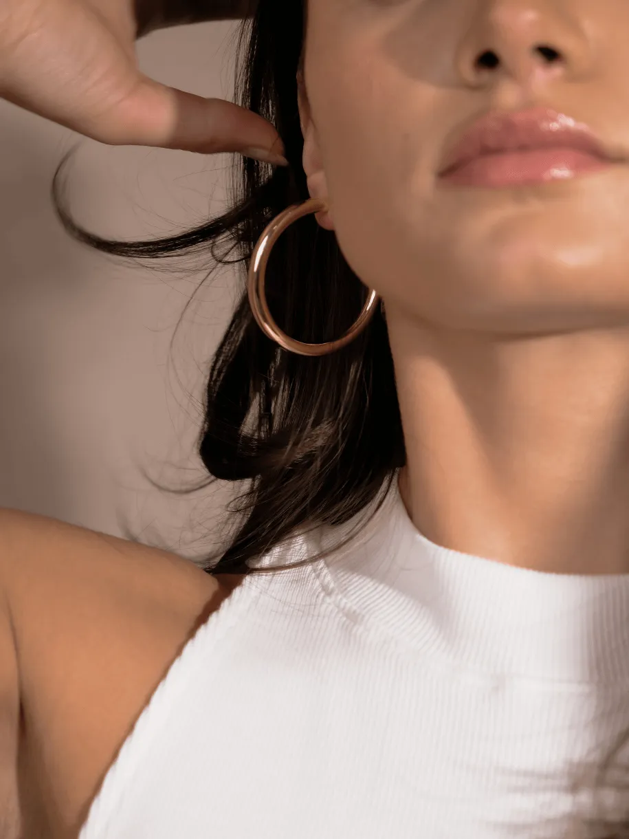 Alexa Gold Hoops