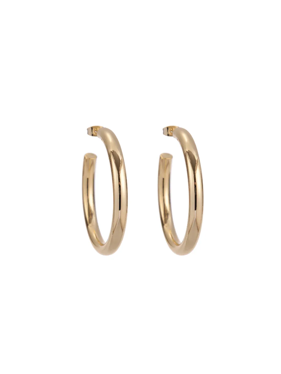 Alexa Gold Hoops
