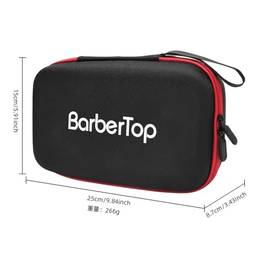 Barber Tool Bag,Case Compatible with Hair Clipper Barber, Clipper Bag for Barbers,Travel Storage Organizer for Comb Cutting Guide, Clipper Blade Oil, Cleaning Brush and Other Grooming Kit (Small)