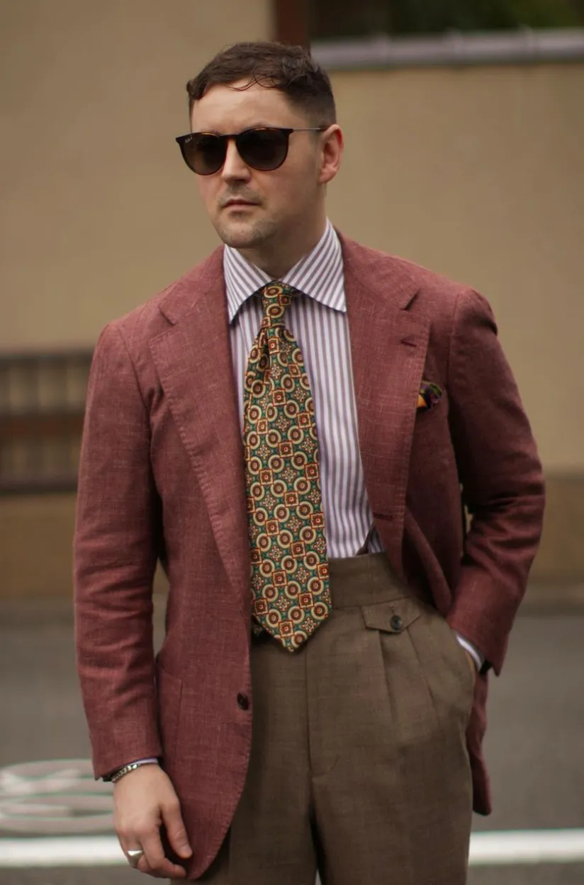 Burgundy Grosgrain Suspenders