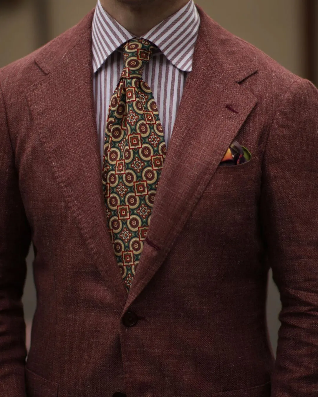 Burgundy Grosgrain Suspenders
