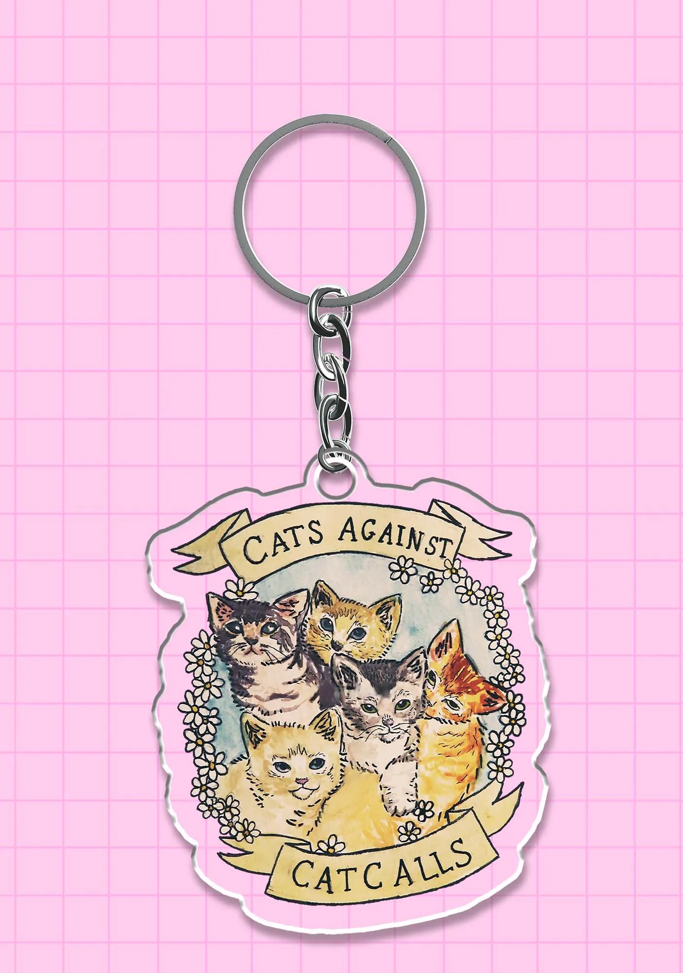 Cats Against 1Pc Y2K Keychain Cherrykitten