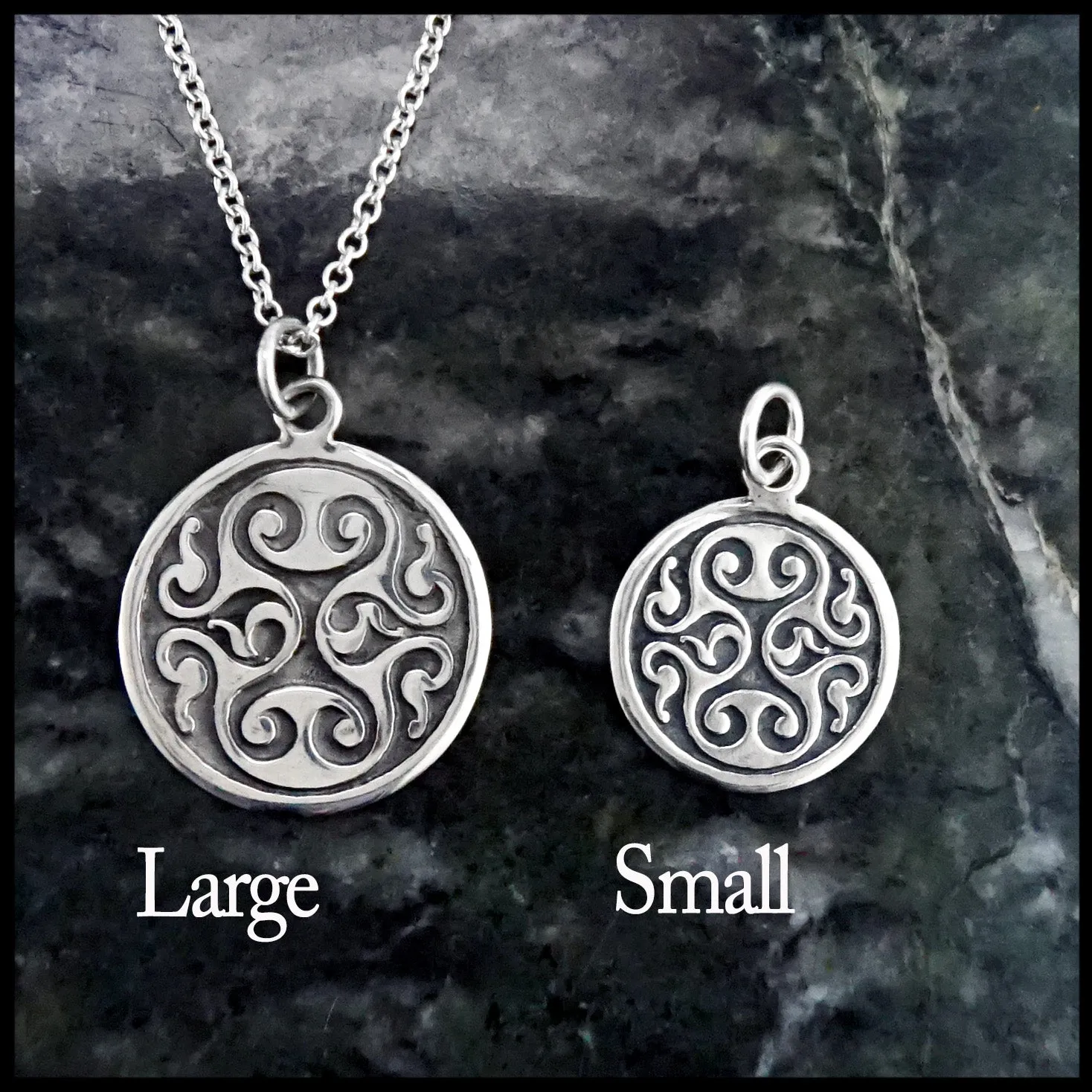 Celtic Spiral Heart Pendant