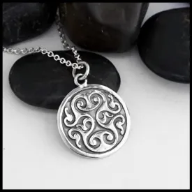Celtic Spiral Heart Pendant