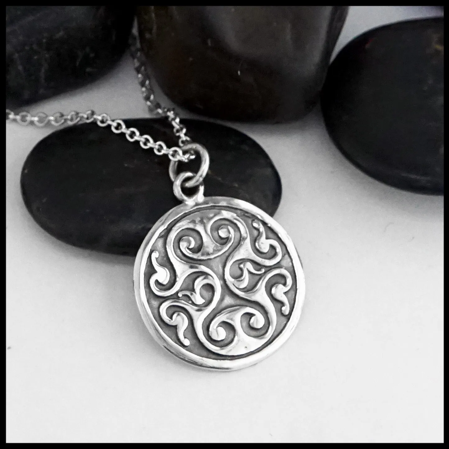 Celtic Spiral Heart Pendant