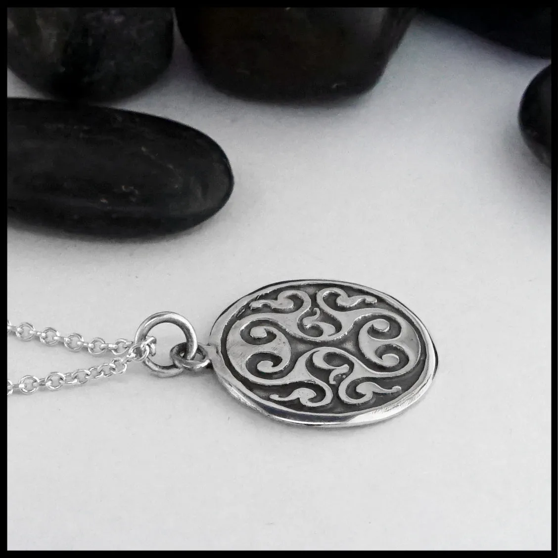 Celtic Spiral Heart Pendant