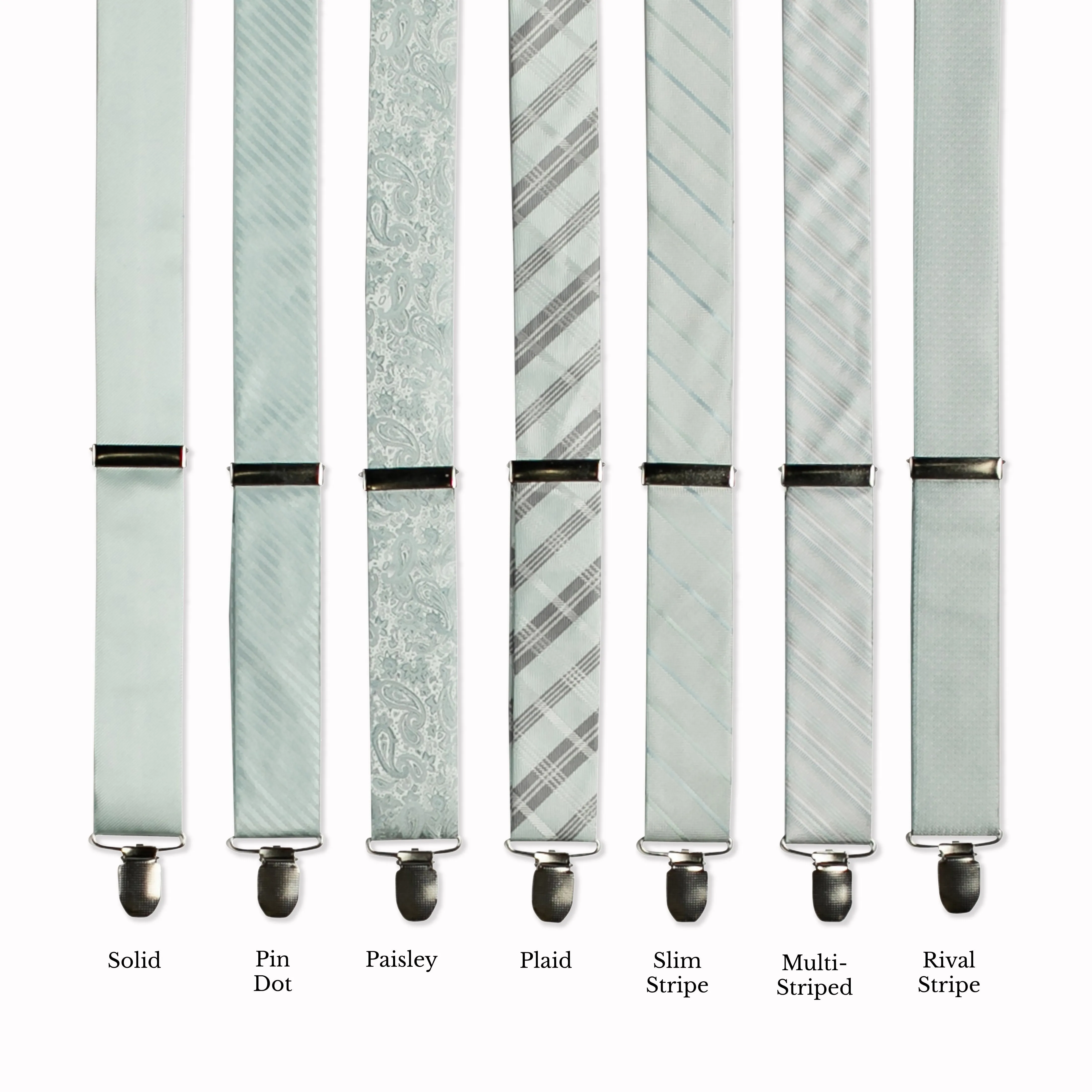 Classic Adjustable Suspenders - Seafoam