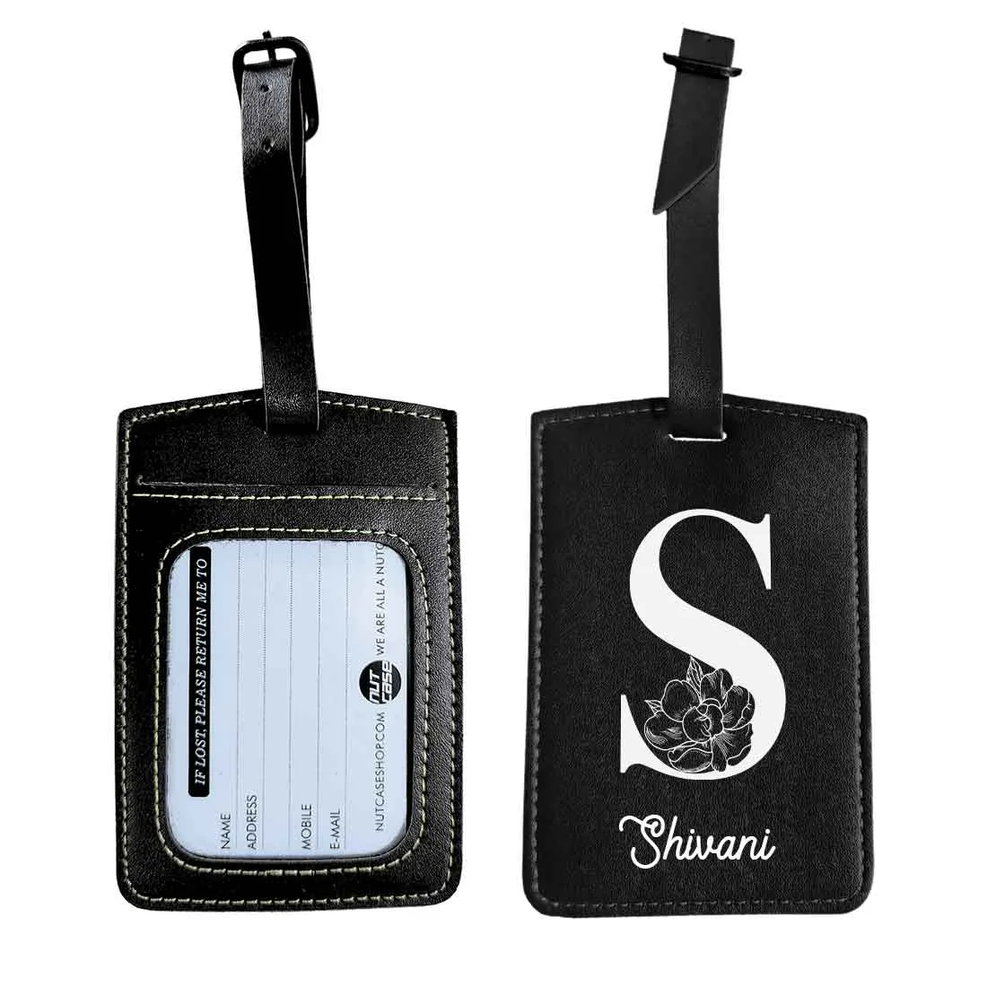 Custom Name on Passport Cover Holder Faux Leather Covers for Passports - Initial Name