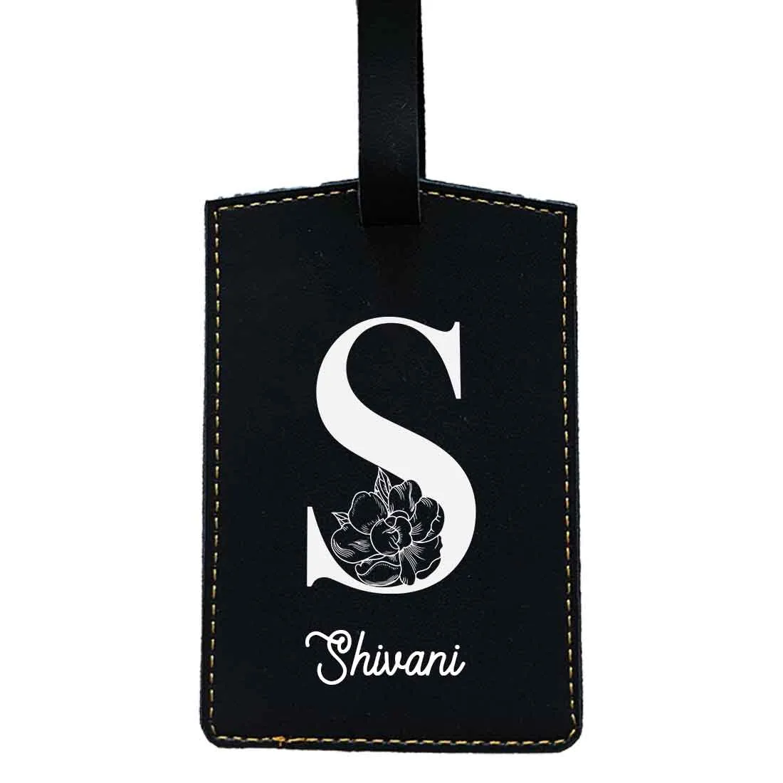 Custom Name on Passport Cover Holder Faux Leather Covers for Passports - Initial Name
