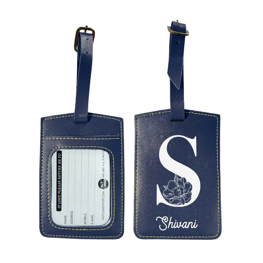 Custom Name on Passport Cover Holder Faux Leather Covers for Passports - Initial Name