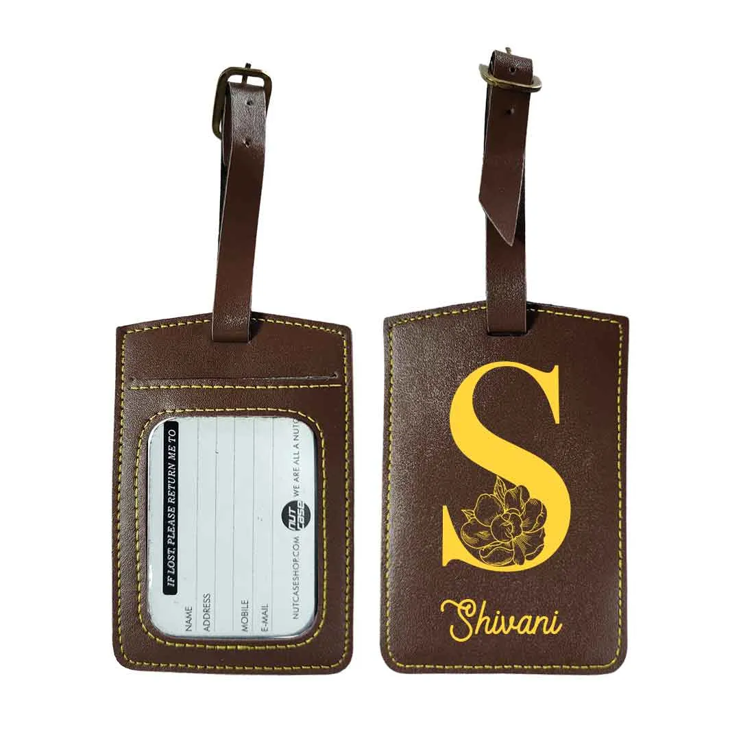 Custom Name on Passport Cover Holder Faux Leather Covers for Passports - Initial Name