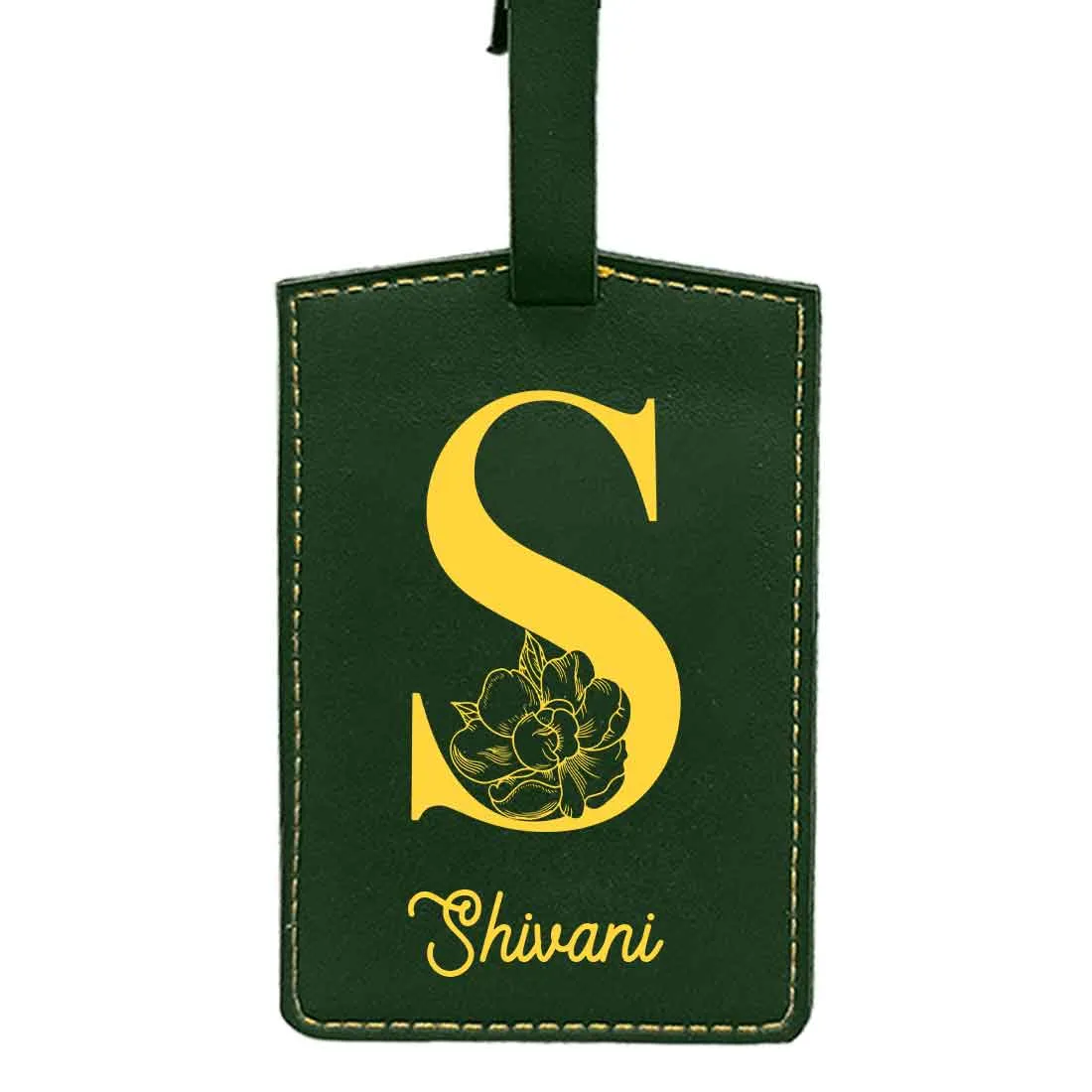Custom Name on Passport Cover Holder Faux Leather Covers for Passports - Initial Name