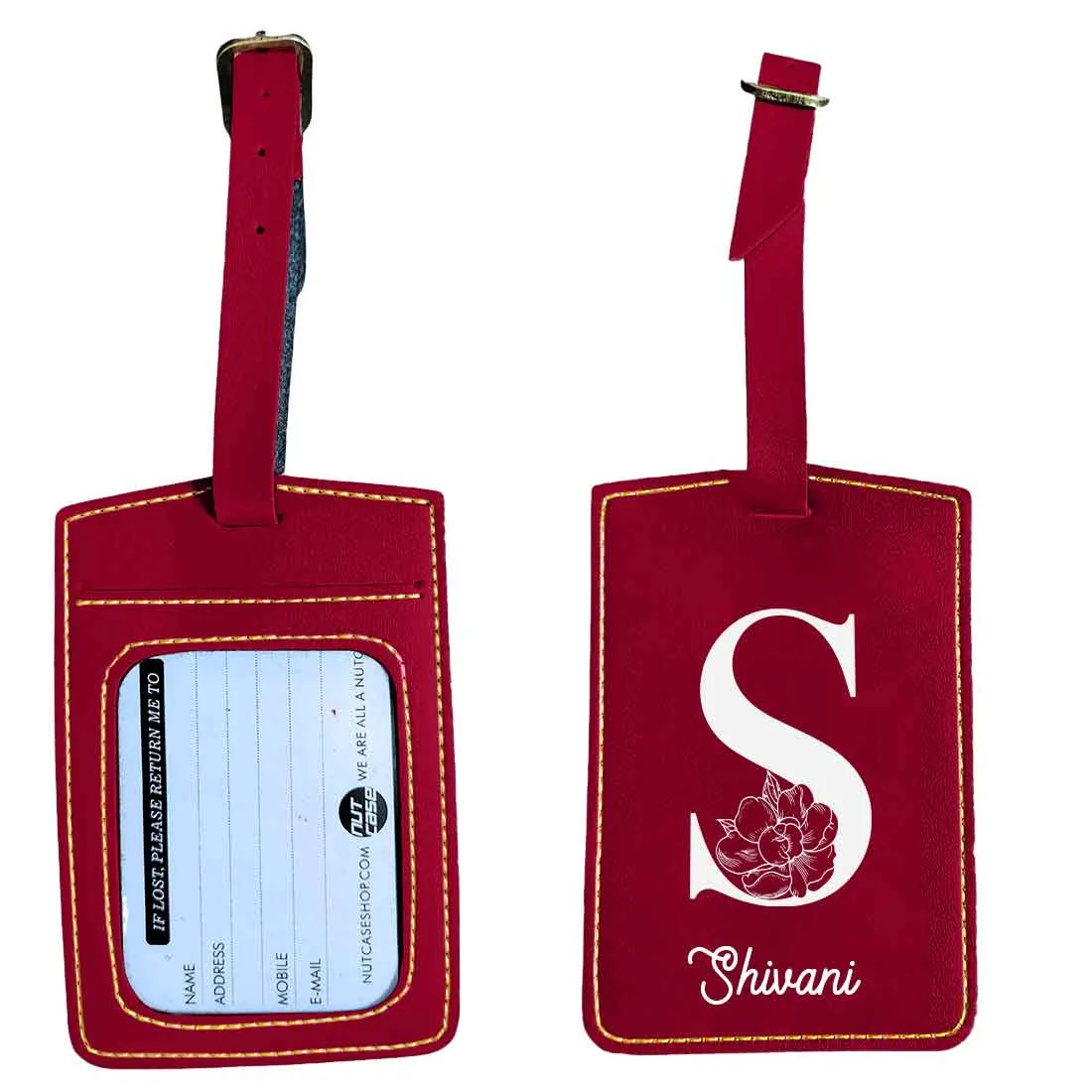 Custom Name on Passport Cover Holder Faux Leather Covers for Passports - Initial Name