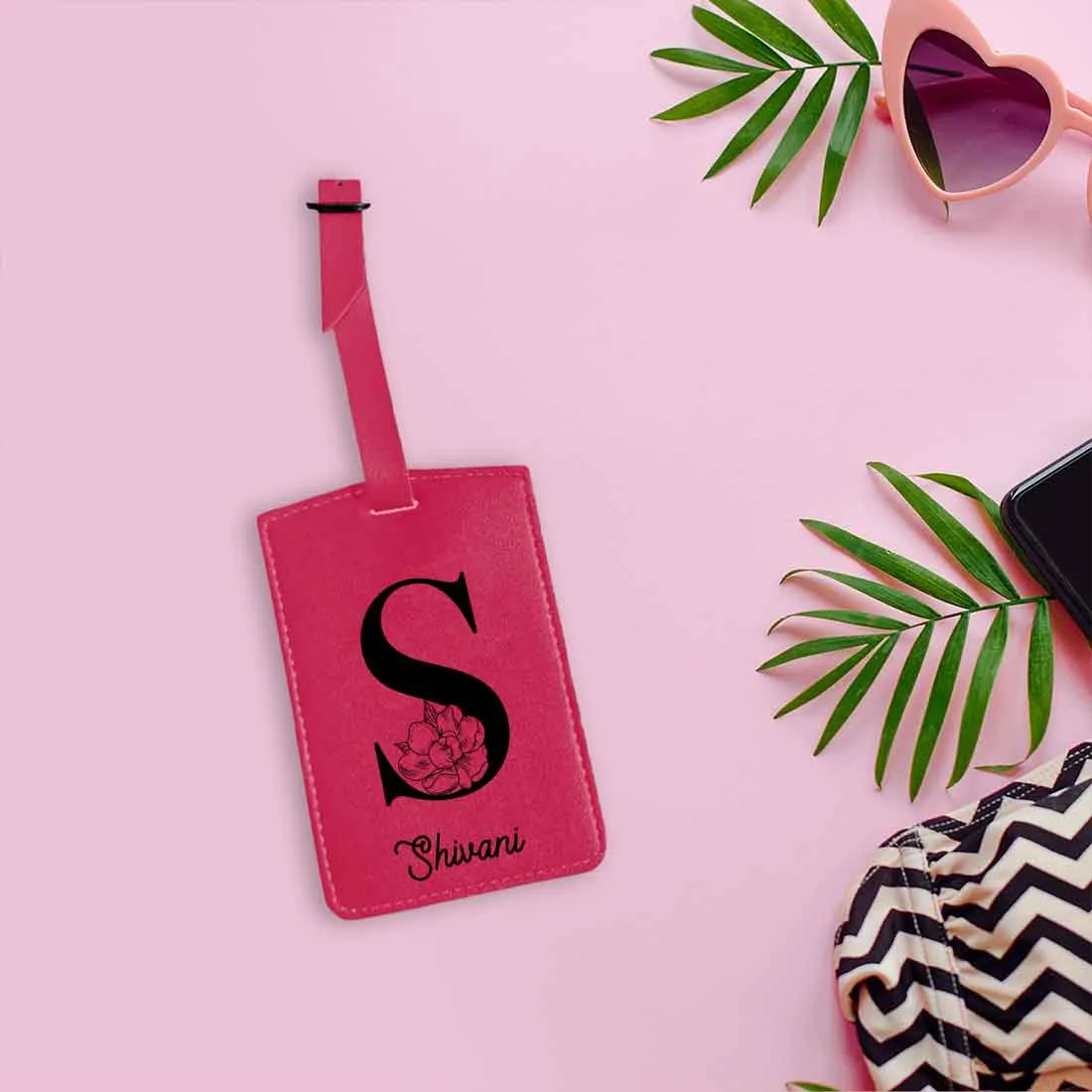 Custom Name on Passport Cover Holder Faux Leather Covers for Passports - Initial Name