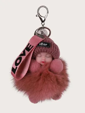 Figure Decor Fluffy Bag Charm