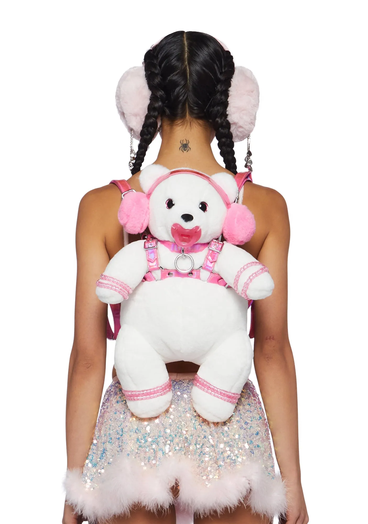 Frosty Cuddle Baby Bear Backpack