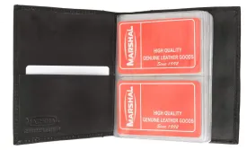 Genuine Leather Medium Bifold Credit Card Business Card Holder 2570 CF (C)