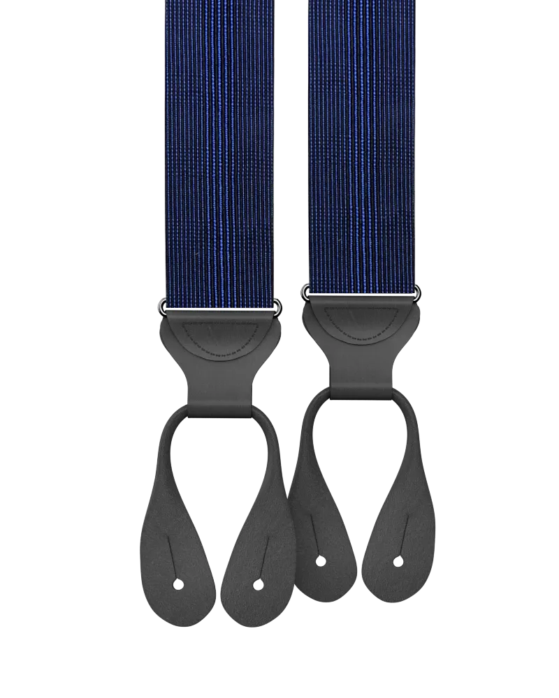 Glenwood Navy Silk Suspenders