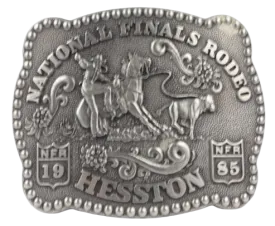 Hesston National Finals Rodeo NFR 1985 Belt Buckle