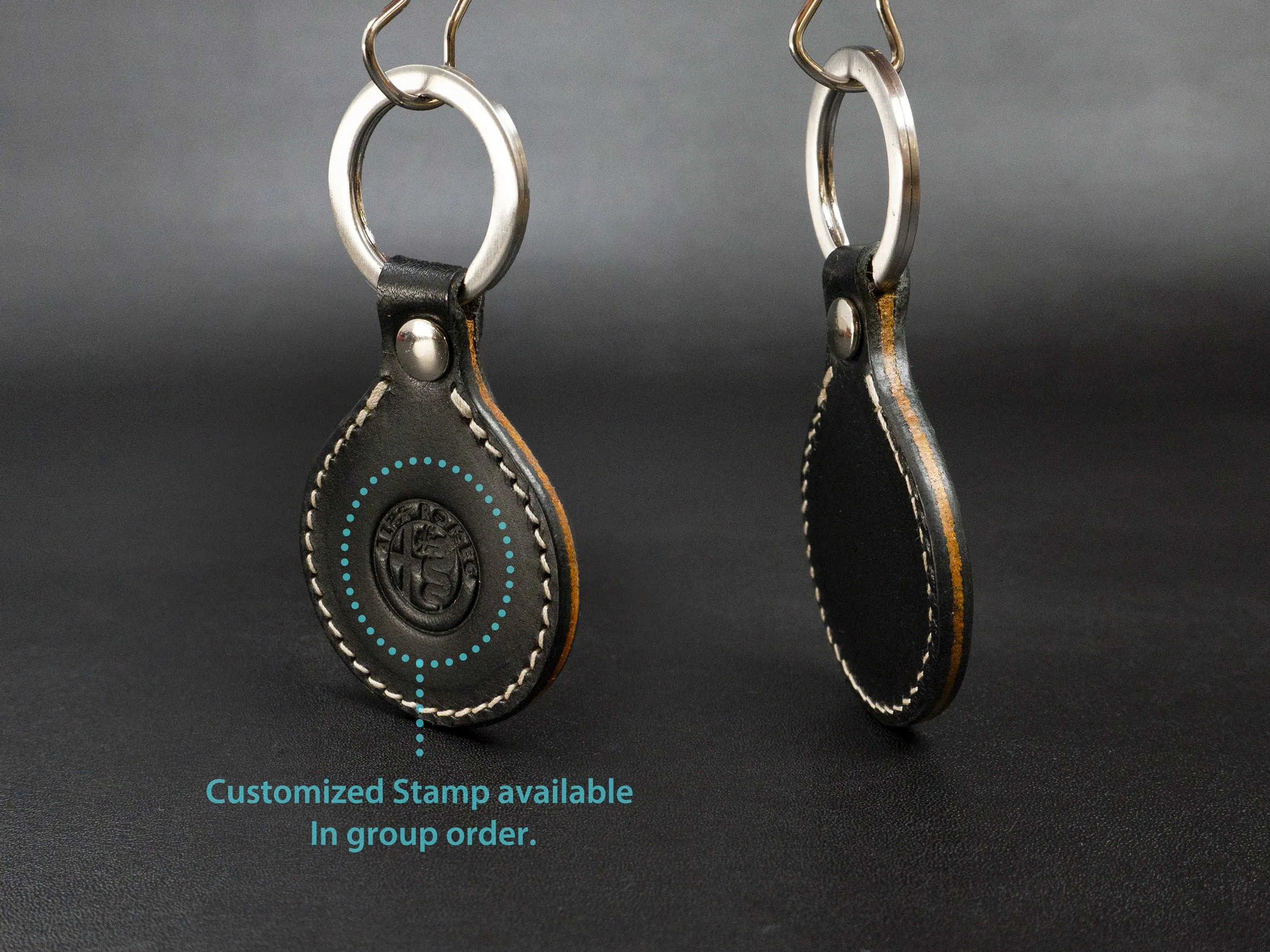 Leather Keychain [BW]