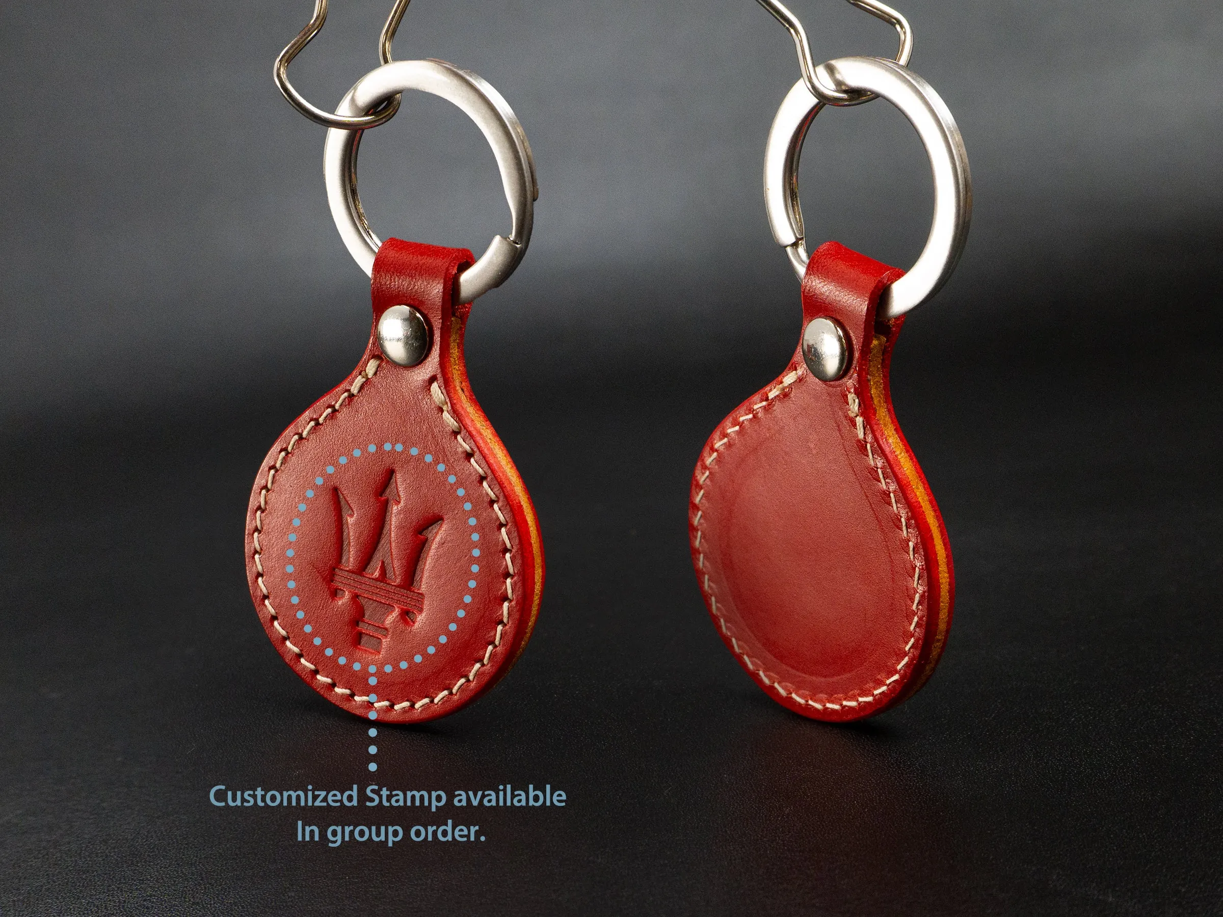 Leather Keychain [BW]