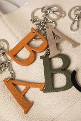Leather Keychain Charm