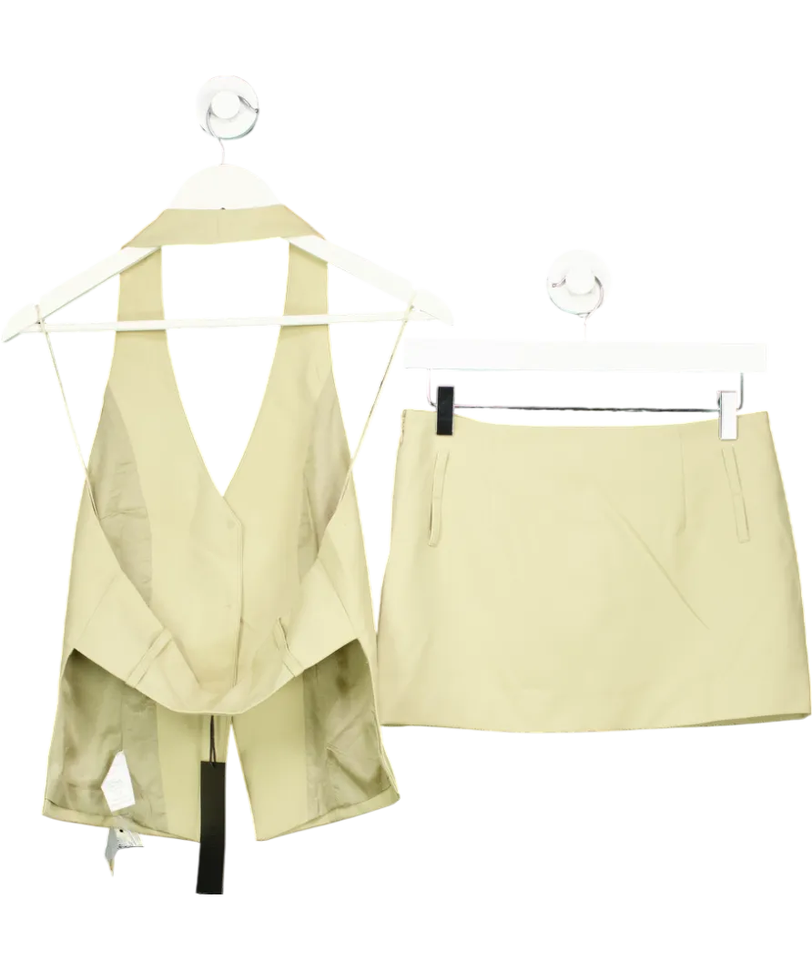 Lioness Beige Ethereal Buckle Skirt   Ethereal Buckle Top UK 6