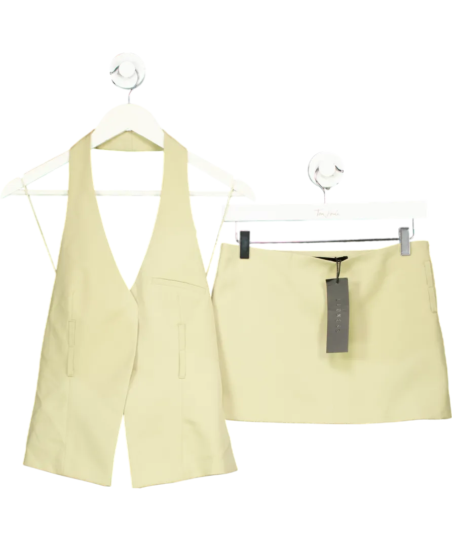 Lioness Beige Ethereal Buckle Skirt   Ethereal Buckle Top UK 6
