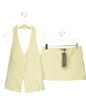 Lioness Beige Ethereal Buckle Skirt   Ethereal Buckle Top UK 6