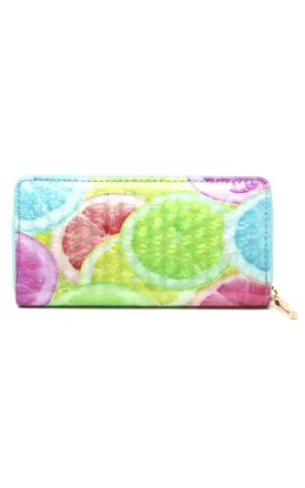 LOA182 Lemon 3D Hologram Clutch Wallet