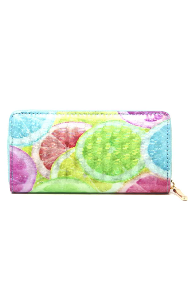LOA182 Lemon 3D Hologram Clutch Wallet