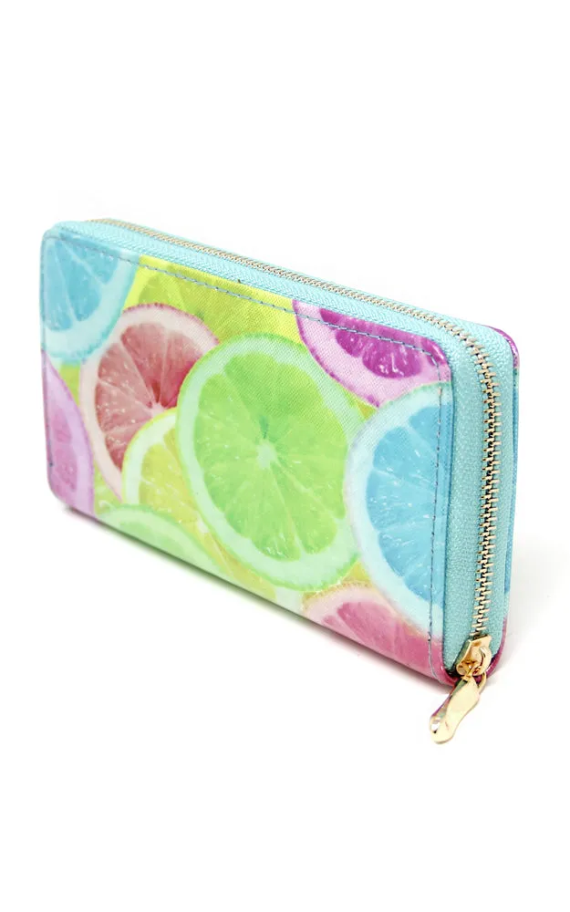 LOA182 Lemon 3D Hologram Clutch Wallet