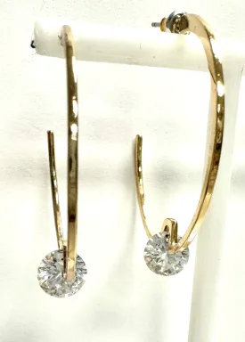 Lola CZ Hoop Earring