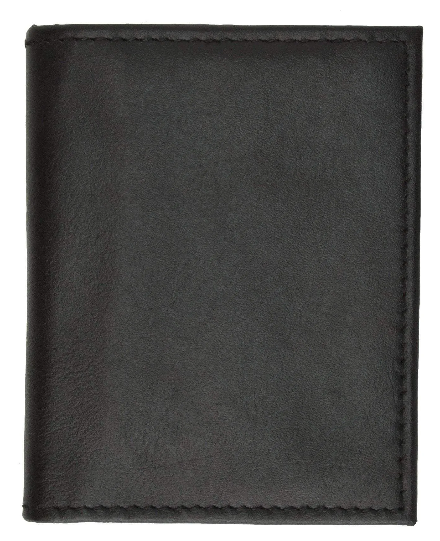 Mens Lambskin Leather Small Center Flap Credit Card Holder 74 (C)