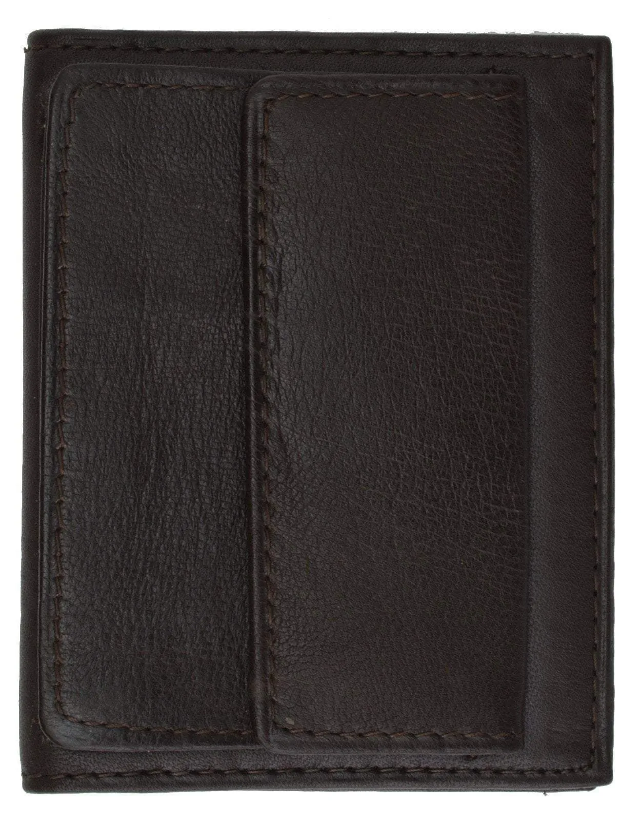 Mens Leather Lamb Mini Bifold Wallet Coin Pouch ID 79 (C)