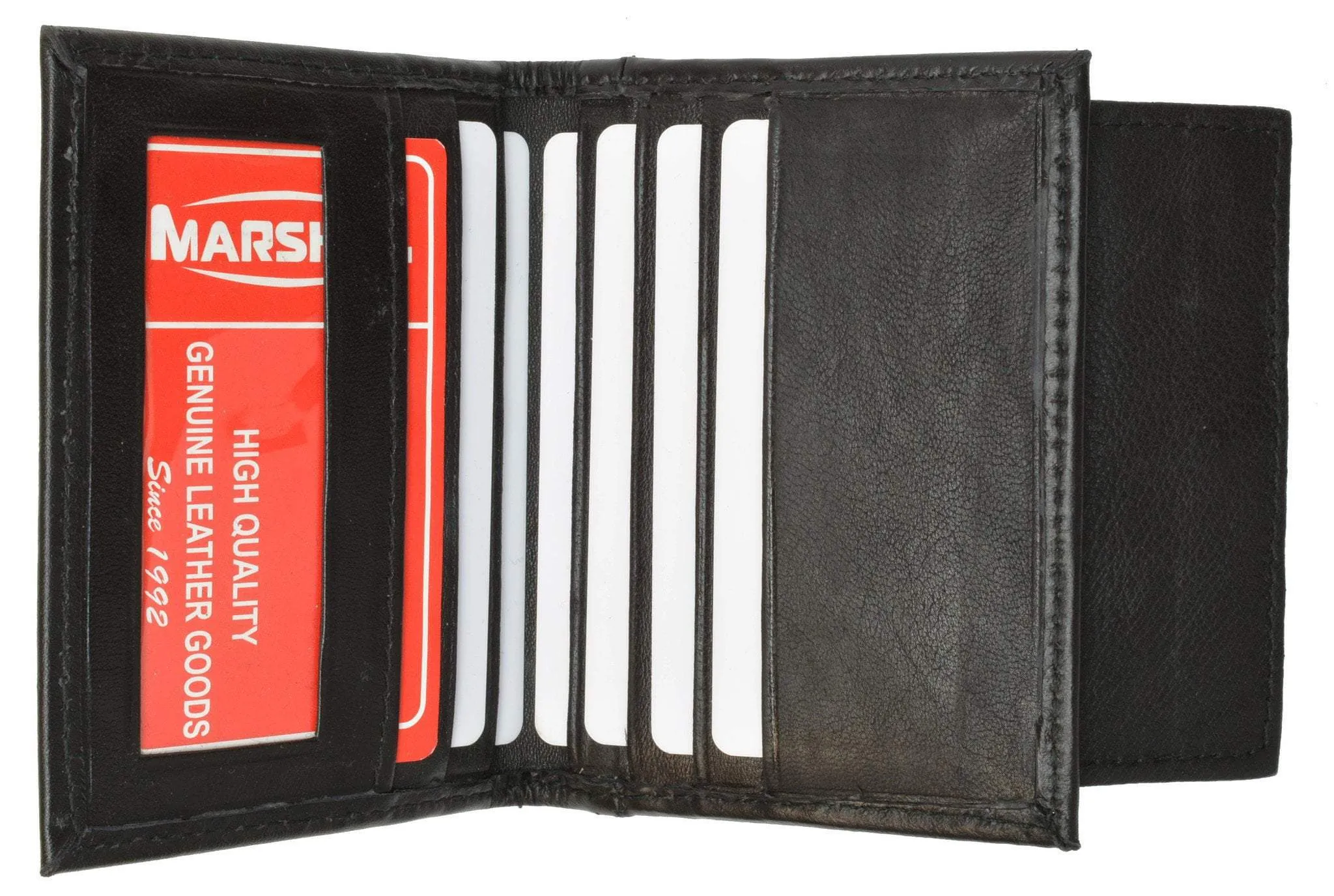 Mens Leather Lamb Mini Bifold Wallet Coin Pouch ID 79 (C)