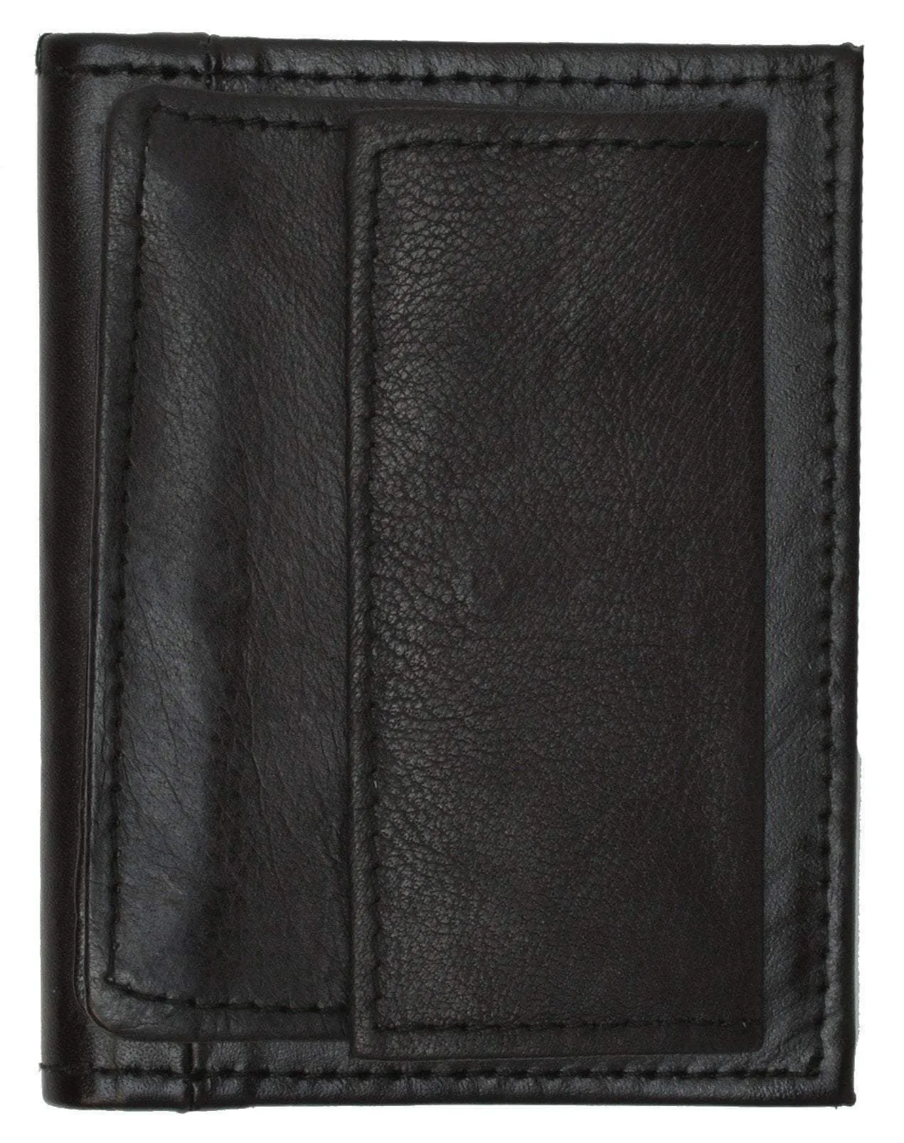 Mens Leather Lamb Mini Bifold Wallet Coin Pouch ID 79 (C)