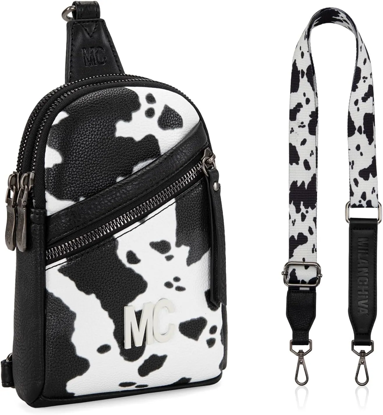 Milan Chiva Small Crossbody Bags for Women Chic Mini Sling Bag Purse and Waist Packs for Girls