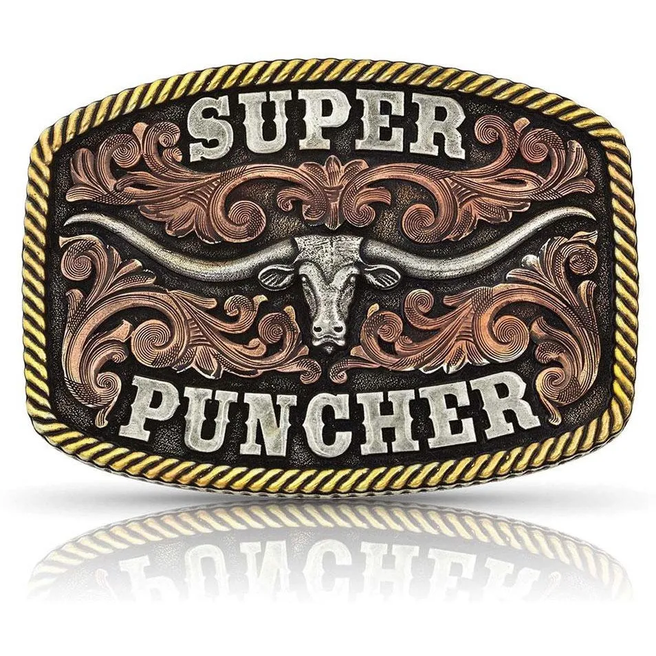 Montana Silversmiths Dale Brisby Super Puncher Longhorn Buckle