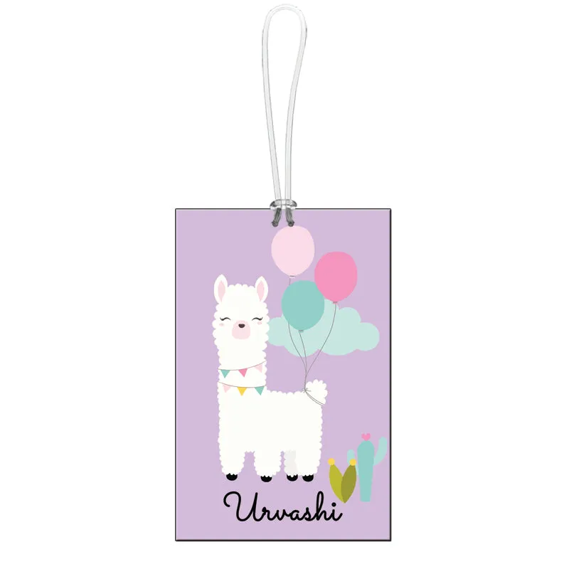 Passport Cover   Luggage Tag - Llama