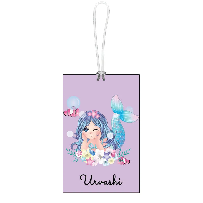 Passport Cover   Luggage Tag -  Mermaid