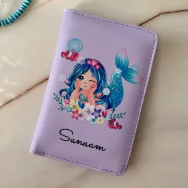 Passport Cover   Luggage Tag -  Mermaid