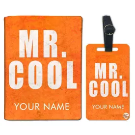 Personalised Passport Cover Luggage Tag Set - Mr Cool