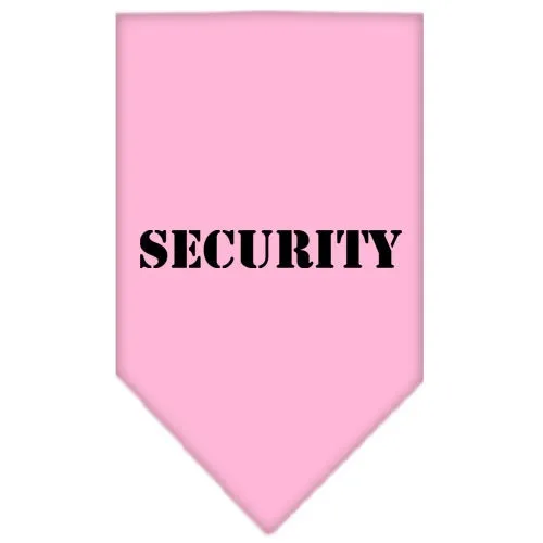 Pet and Dog Bandana Screen Printed, "Security"