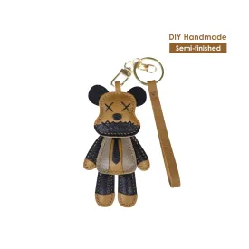 POPSEWING® Leather Violent Bear Keychain Charm DIY Kit