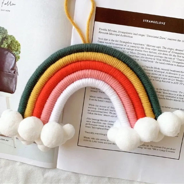 Rainbow with Clouds Pendant